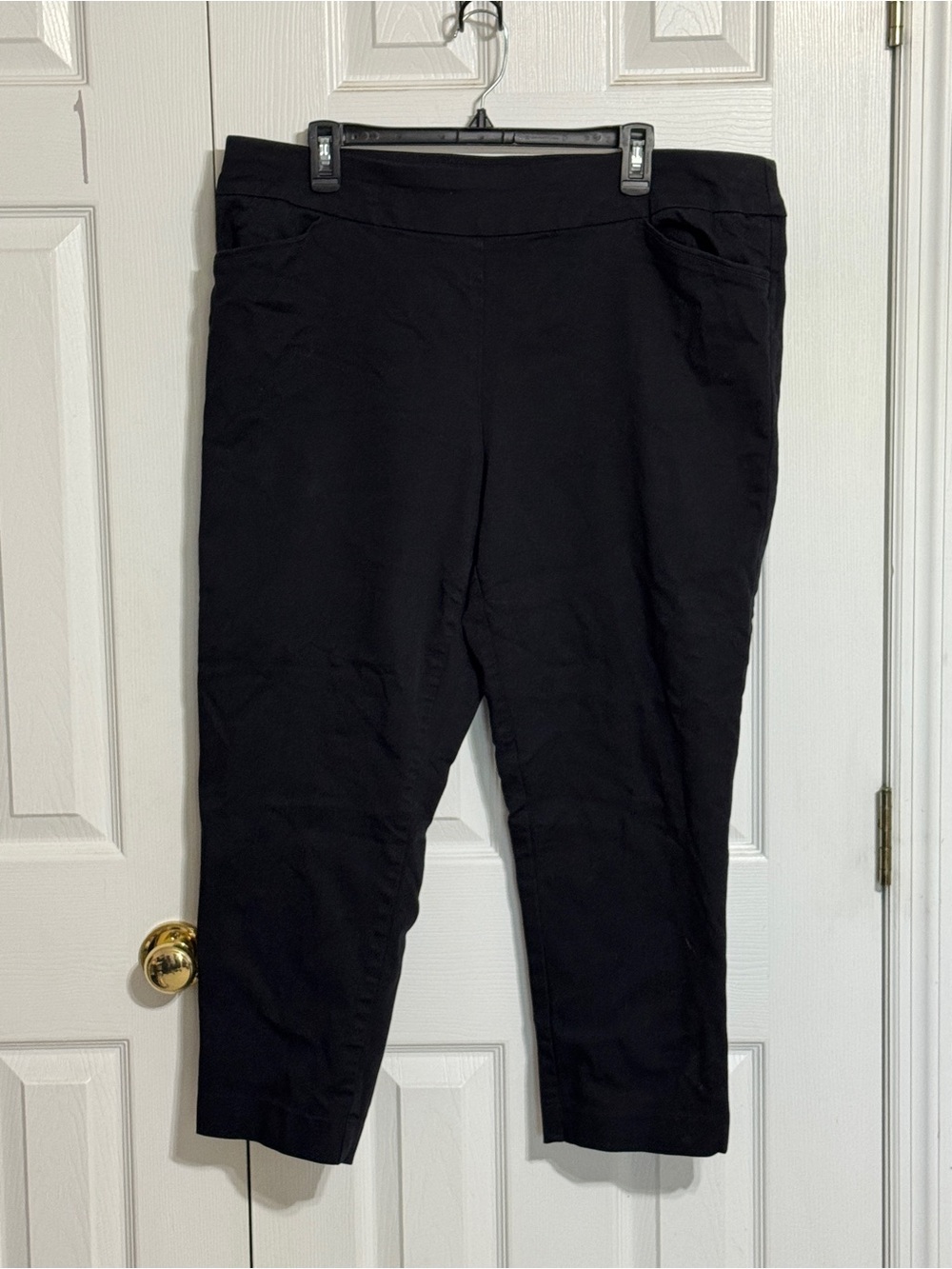 croft & barrow Black Pull-On Everyday Comfort Stretch Petite Pant
